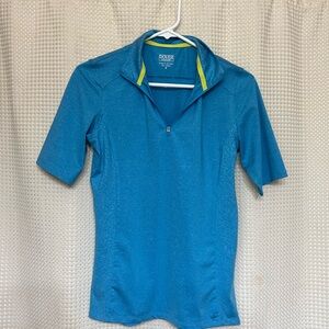 Dover riding shirt Blue Half-zip Shirt